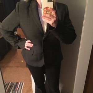 Calvin Klein Two Button Blazer, Charcoal, 8